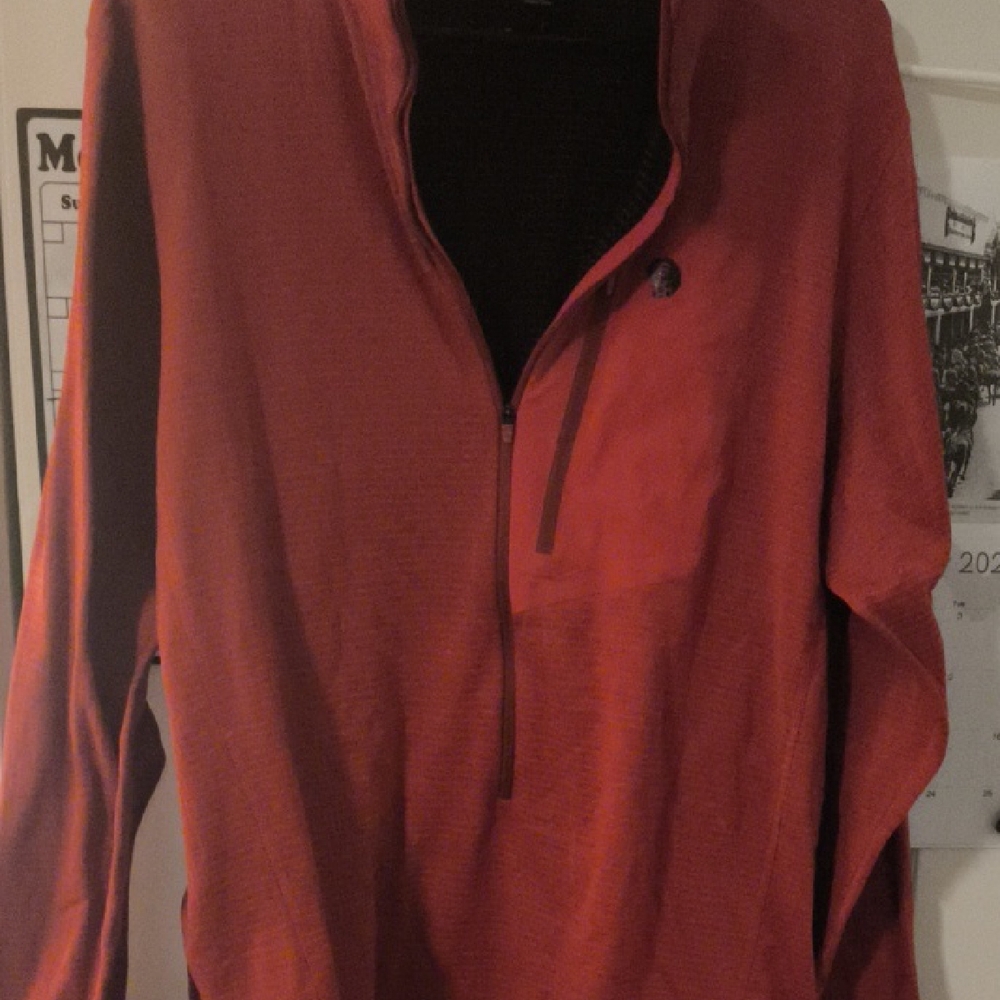 Mountain Hardwear Men's Zip-Up Sweater in Red